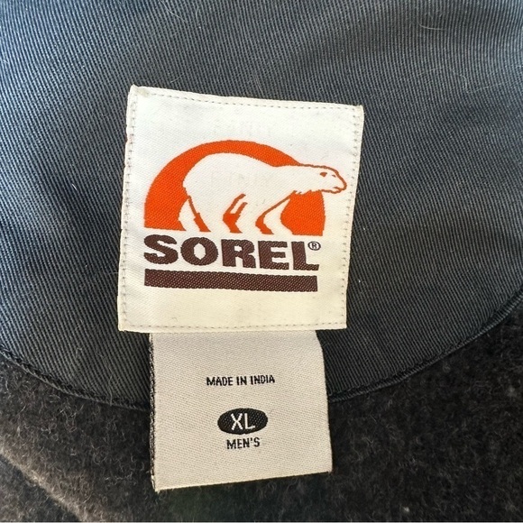 Sorel‎ Wool Coat Red Black Plaid Full Zip Pockets Outdoors Mens Size XL - Picture 8 of 8